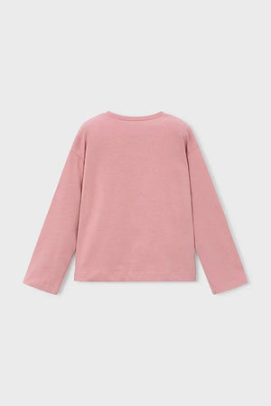 Mayoral children's cotton long-sleeve blouse
