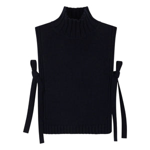 Soeur - Gold Wool Sweater | Navy Blue