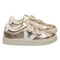 Veja - Esplar Leather O.T. Sneakers with Stripes | Gold-Brown