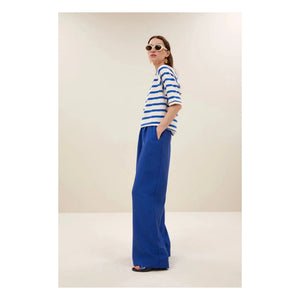By Bar - Marinière Neva Organic Cotton T-shirt | Azure Blue