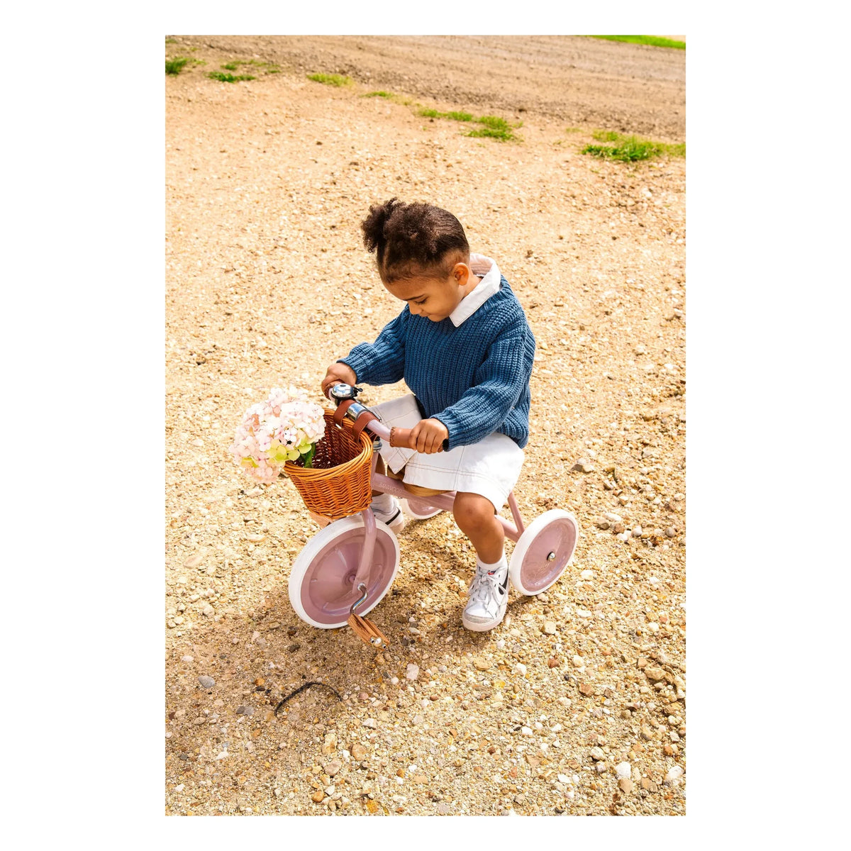 Banwood - Metal and Wood Tricycle | Dusty Pink