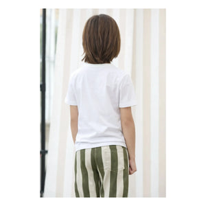 Lililotte - Paul Maxi Trousers Twill Striped Organic Cotton | Off-White