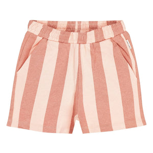 Tumble N'Dry - Lunario Striped Recycled Cotton Shorts | Peach