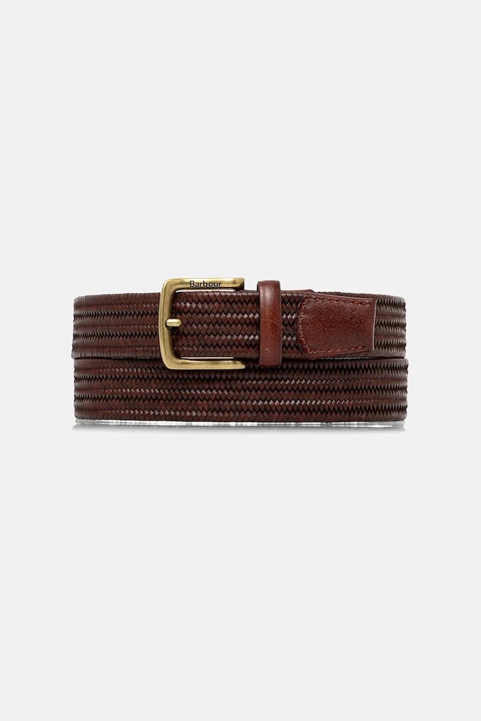 Barbour Erkek Deri Örgü Kemer