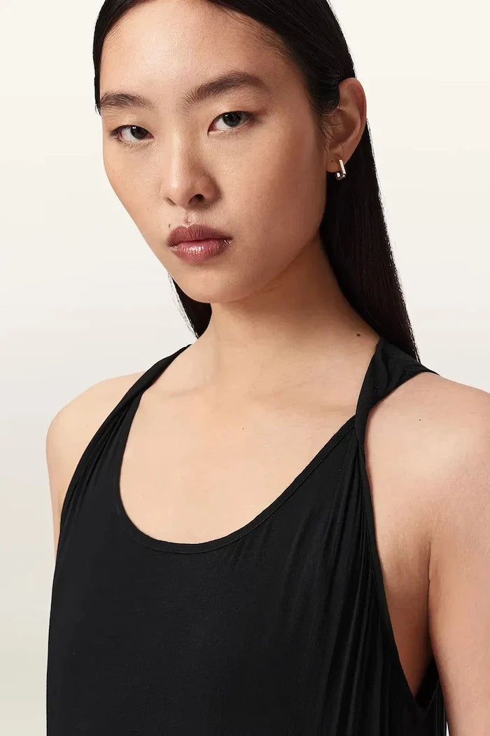 AllSaints Asimetrik Viskon Elbise DORINA