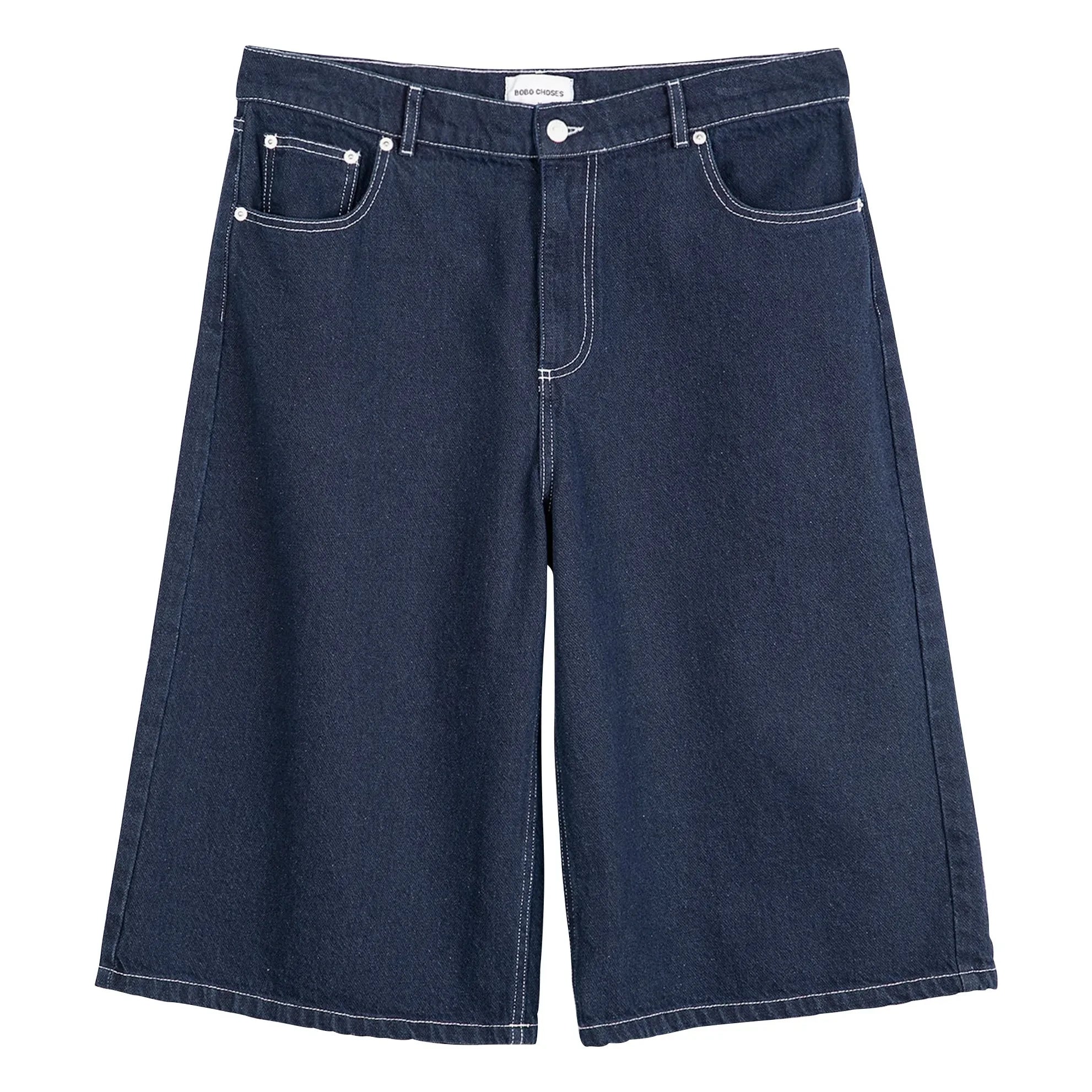 Bobo Choses - Organic Cotton Denim Bermuda Shorts | Blue