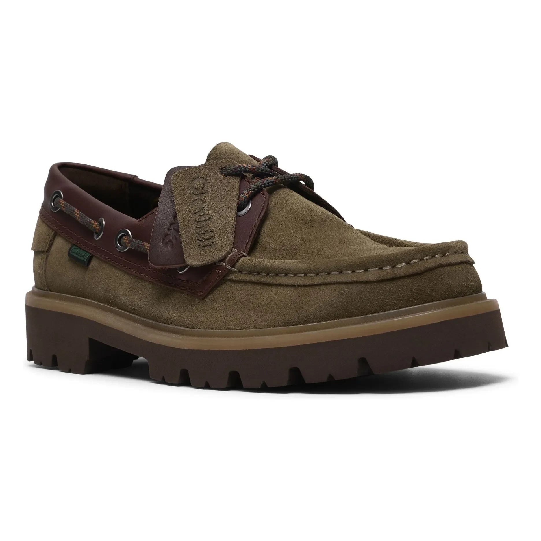 Clarks - Cleyhill Boat Shoes | Khaki