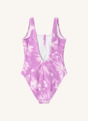 Lison Paris - Taha'a Batik Pattern One-Piece Swimsuit | Mauve