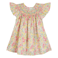 Tartine et Chocolat - Floral Gathered Dress | Yellow