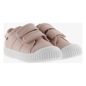 Victoria - Tiras Lona Scratch Sneaker | Nude