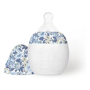 Elhée - Honey Dew Medical Silicone Feeding Bottle and Physiological Pacifier - Elhée x Liberty | Blue