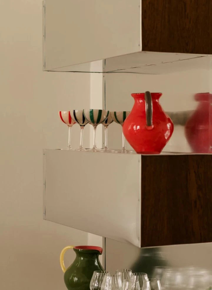 Olsson & Jensen - Ziggy Cocktail Glasses - 4-piece Set | Green