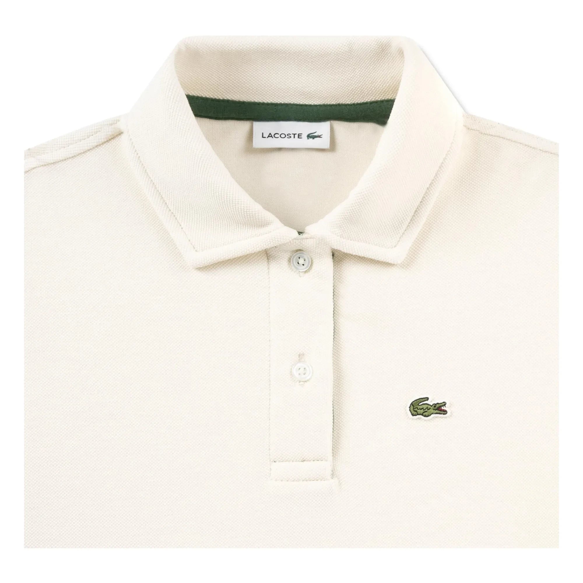Lacoste - Oversized Logo Polo T-Shirt Organic Cotton | Ecru