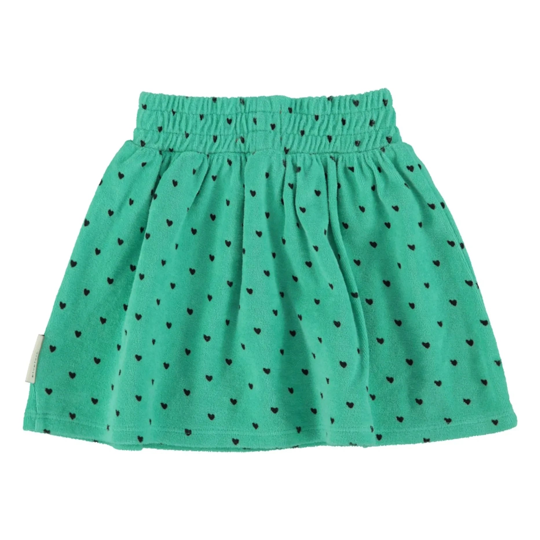 Piupiuchick - Organic Cotton Towel Heart Skirt | Green
