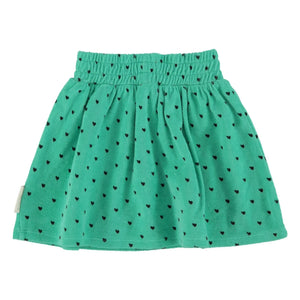 Piupiuchick - Organic Cotton Towel Heart Skirt | Green