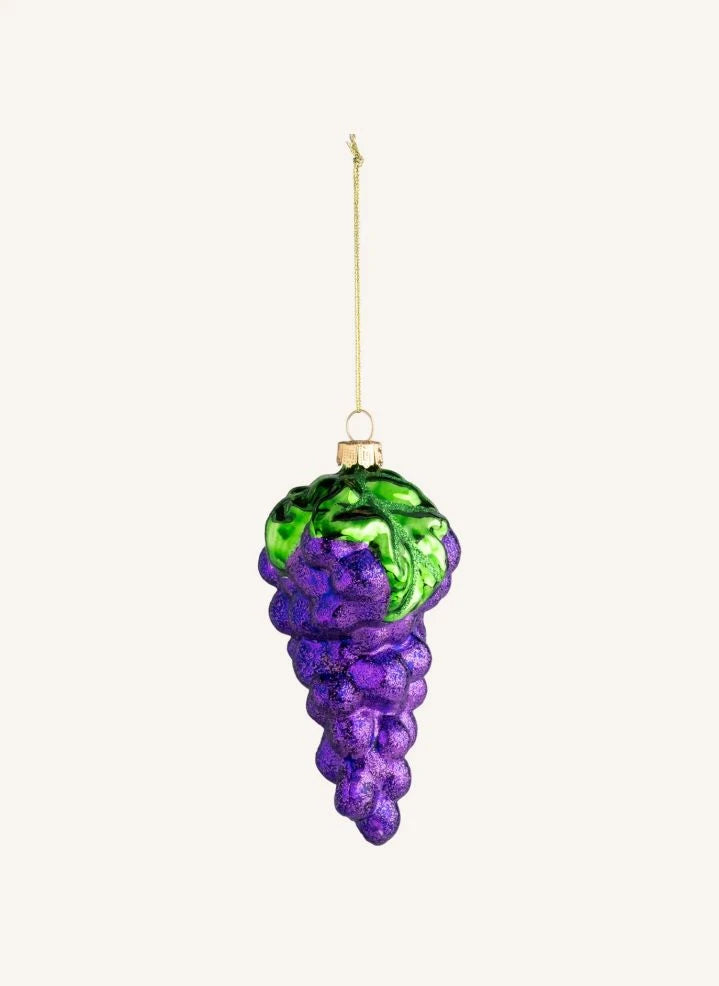 &Klevering - Grape Christmas Ornament | Purple