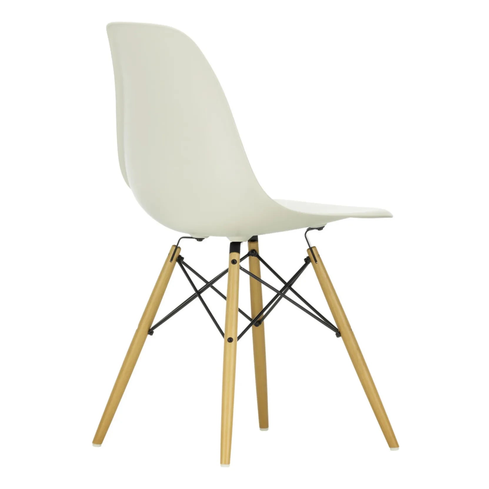 Vitra - DSW plastik sandalye - akçaağaç taban - Charles & Ray Eames | Gris galet