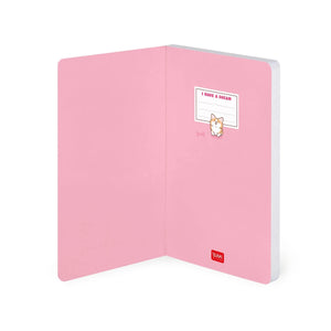 Legami - Lined Photo Defter ile Illustrated Hard Kılıf - Corgi