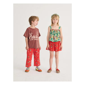 Bobo Choses - Organic Cotton Floral Gathered Top | White