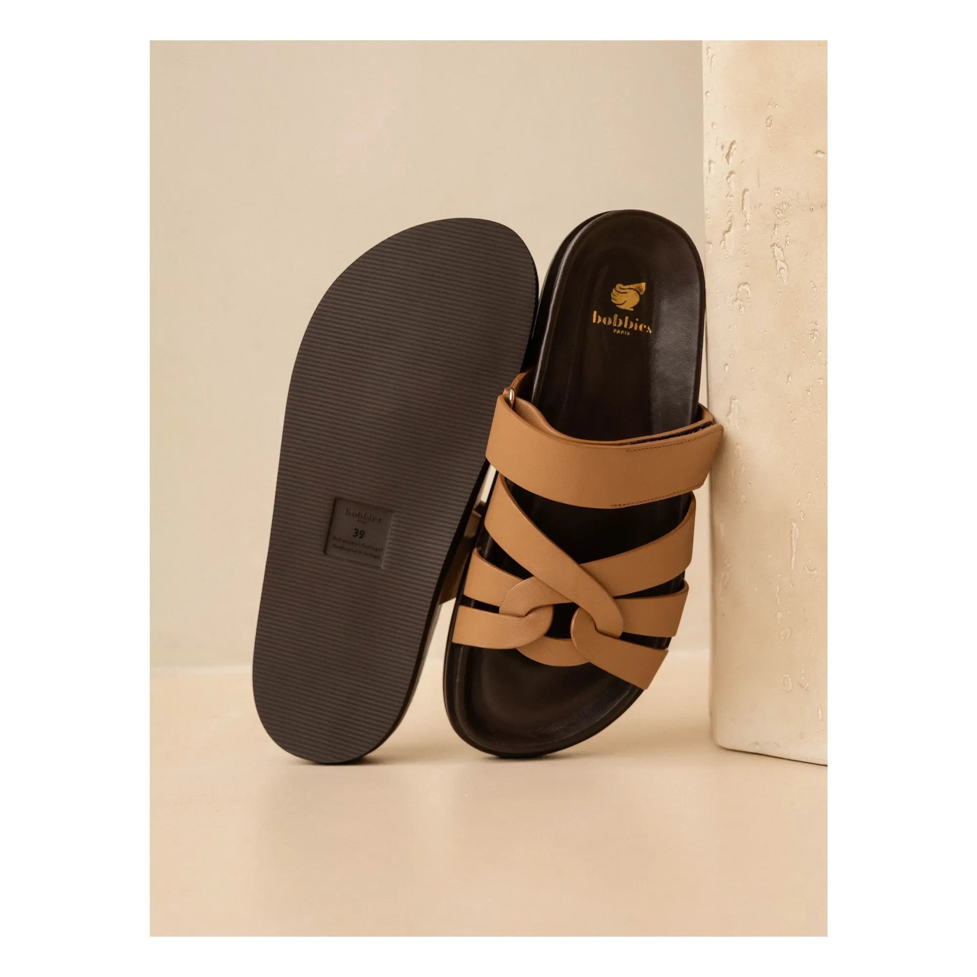 Bobbies - Atlas Leather Sandals | Hazel