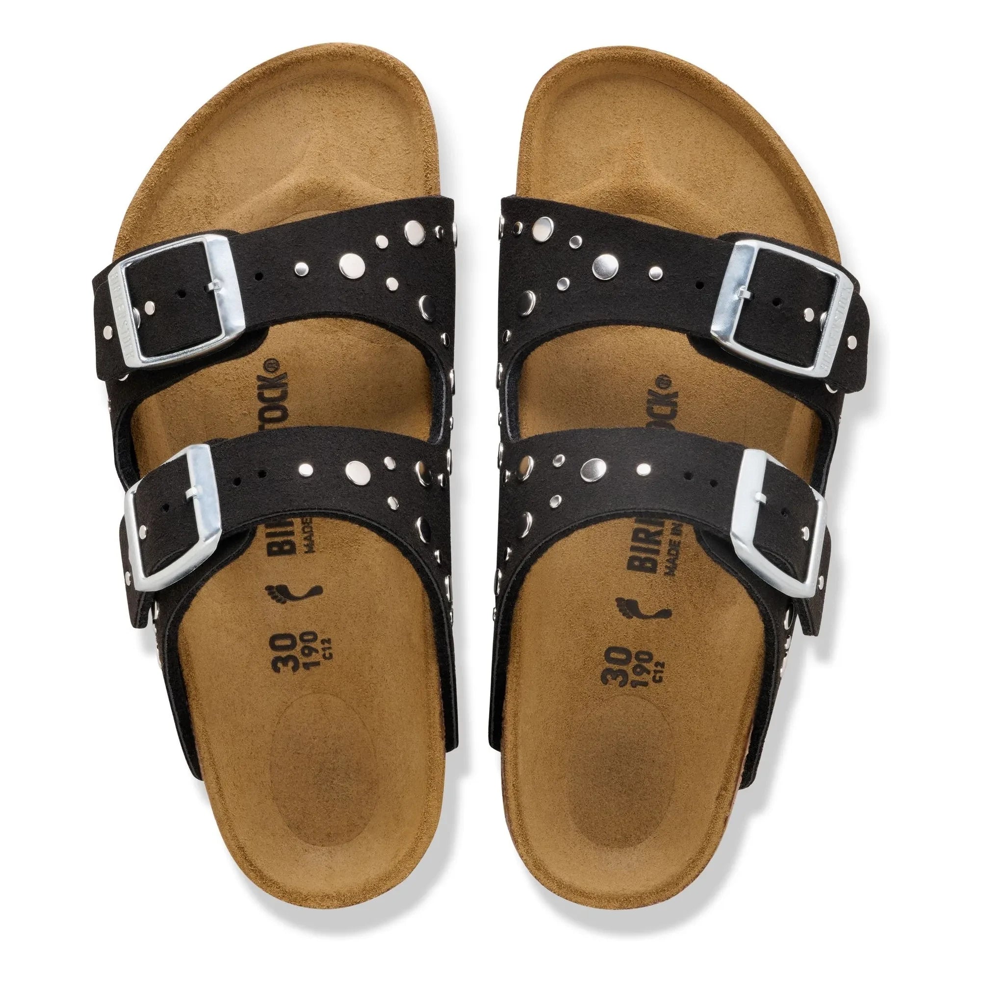 BIRKENSTOCK - Arizona Rivet Border Sandaletler | Siyah