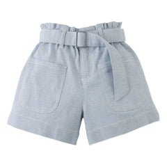 Gingersnaps - Amara Belted Short Shorts | Light Blue