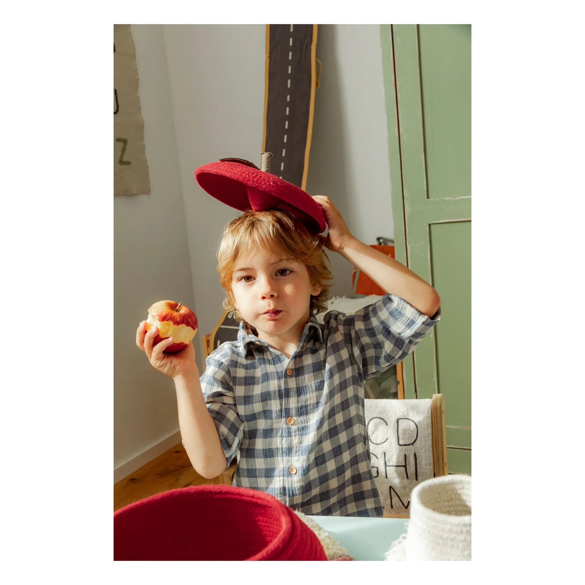 Lorena Canals - Apple Storage Basket | Red