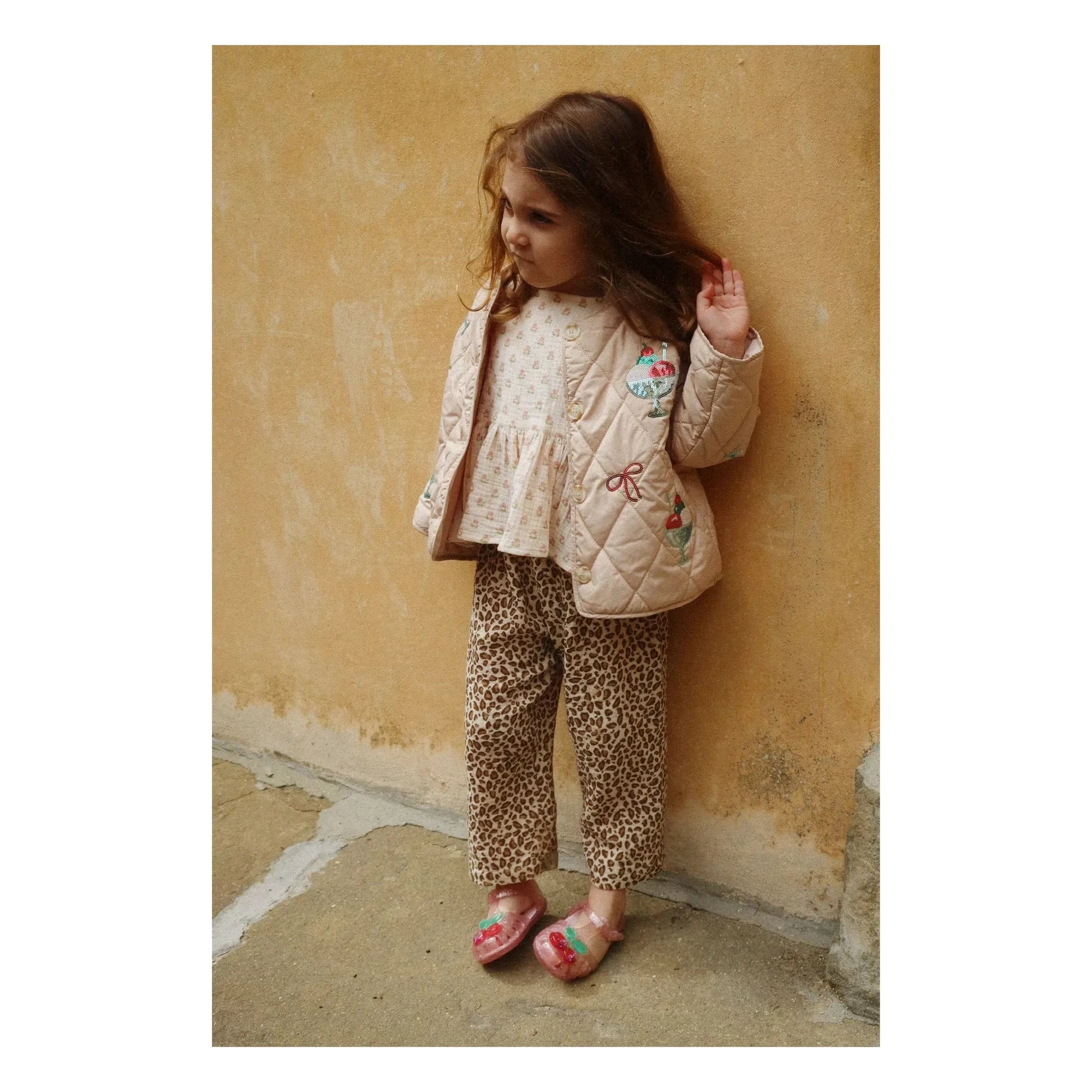 Konges Sløjd - Flora Glaces Sequined Quilted Jacket | Light Pink