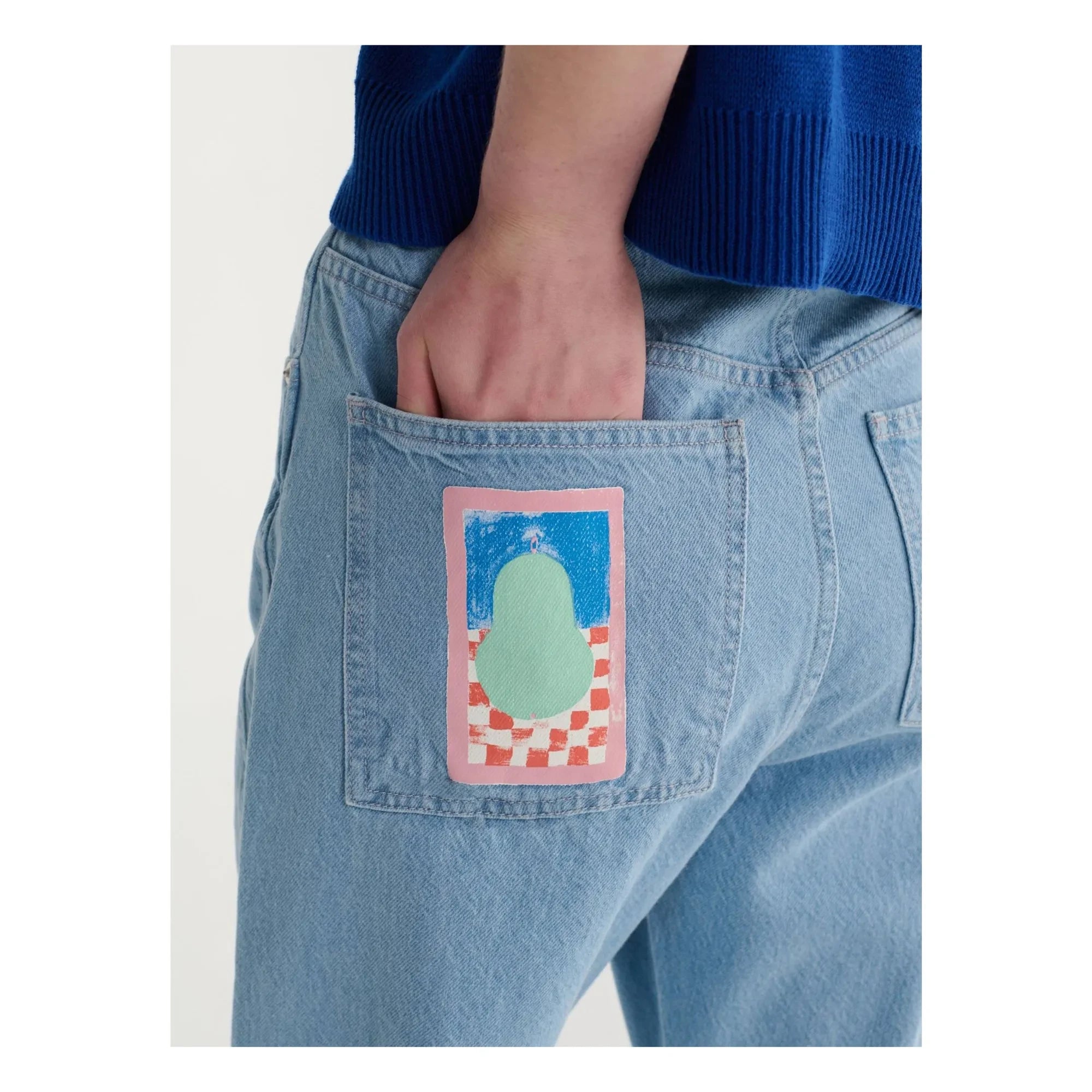 Bobo Choses - Organic Cotton Pear Trousers | Light Blue