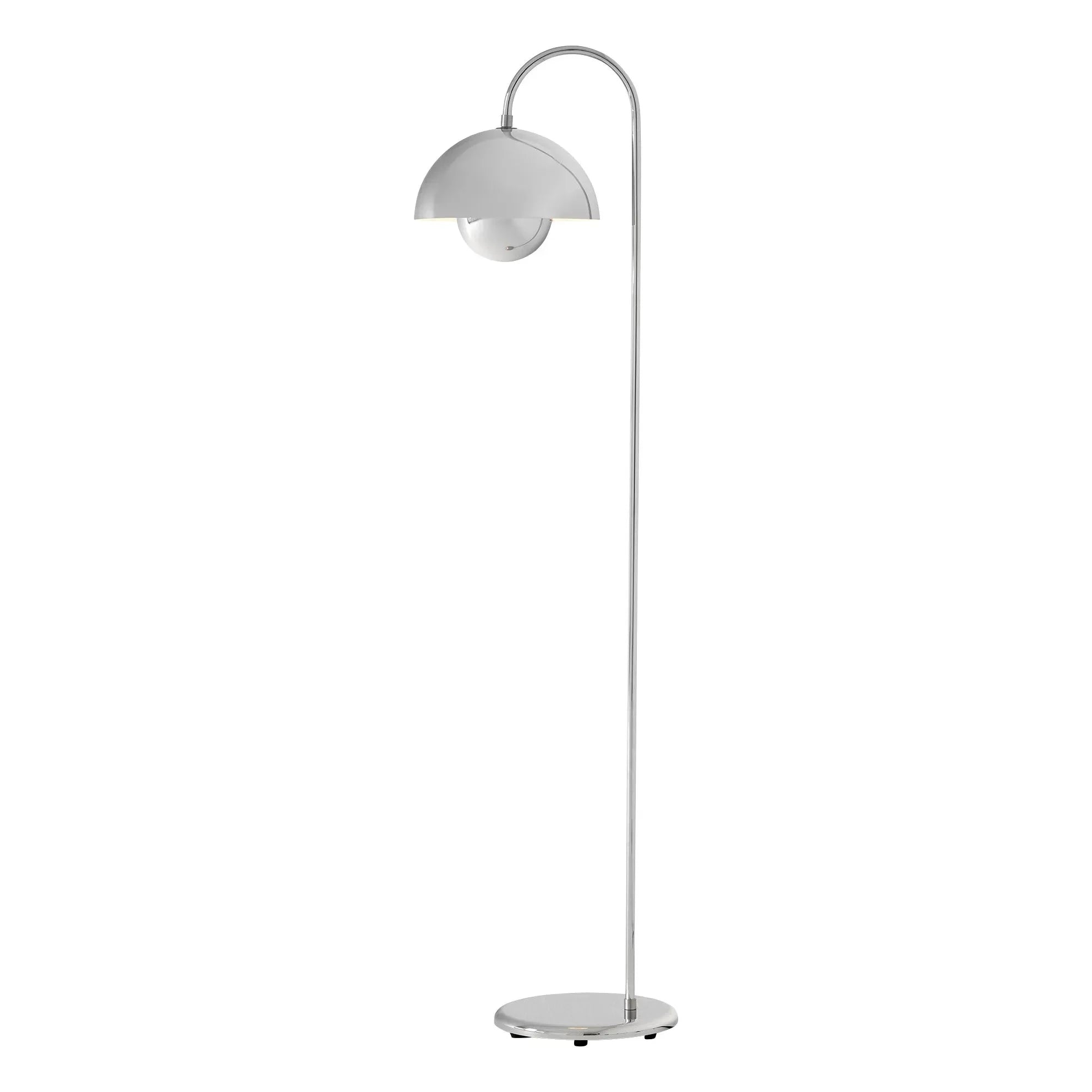 & Tradition - Flowerpot VP12 Footed Lamp, Verner Panton | Chrome