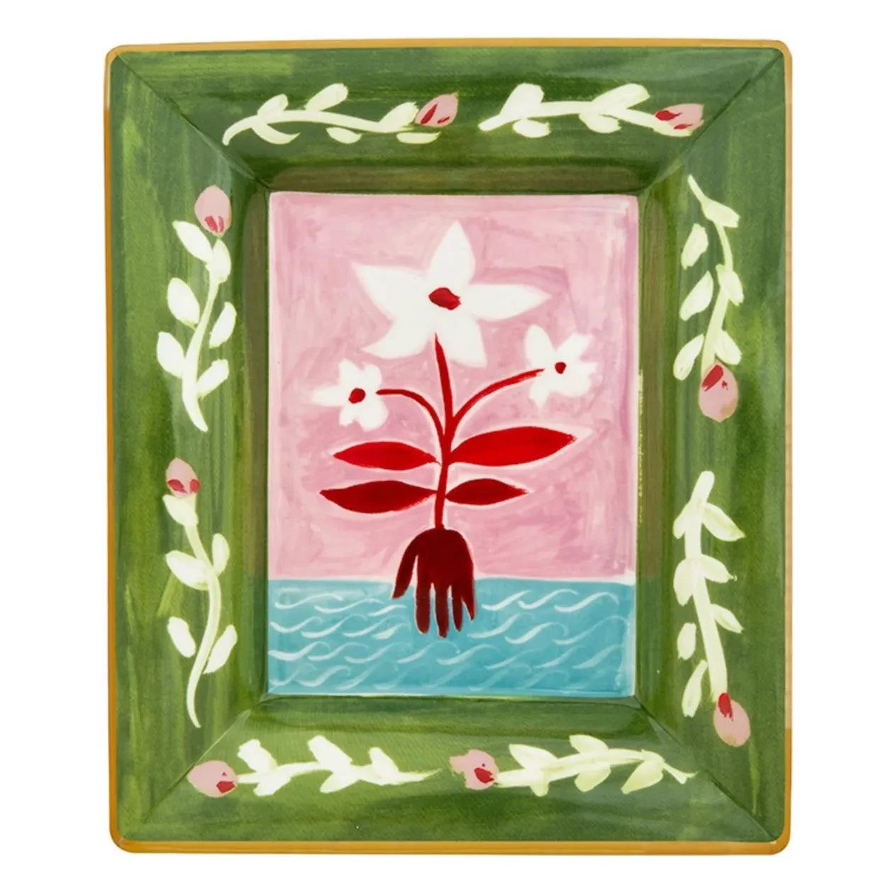 Bitossi - Con Amore Tray, Chiara Perano | Green