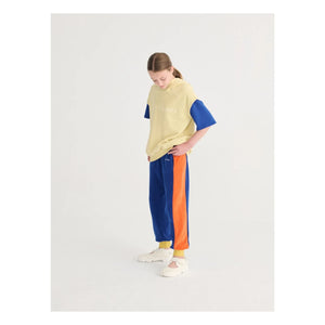 Bobo Choses - Color Block Organic Cotton Sweatpants | Royal Blue
