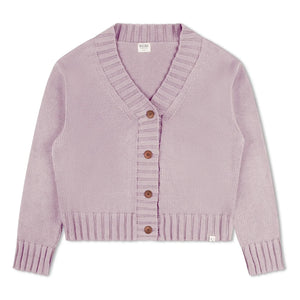 Matona - Organic Cotton Cardigan | Lavender