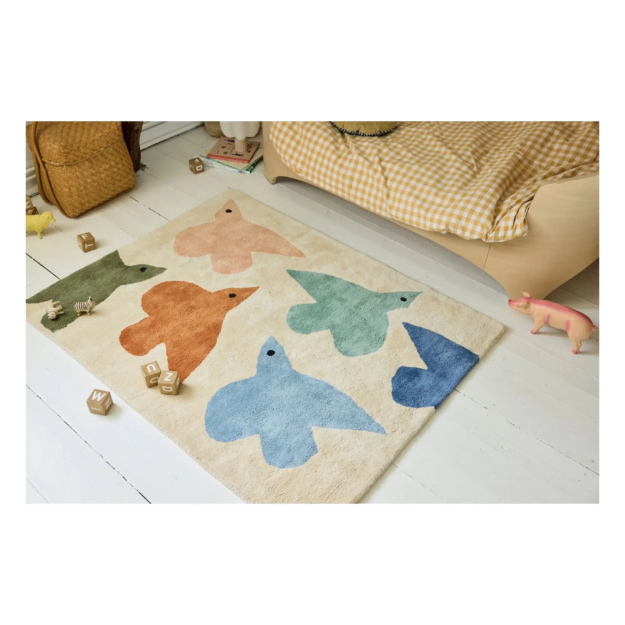 Bleuu-studio - Bird Rug | Blue