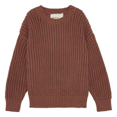 brunobruno nation - Sienna Organic Cotton Sweater | Burgundy