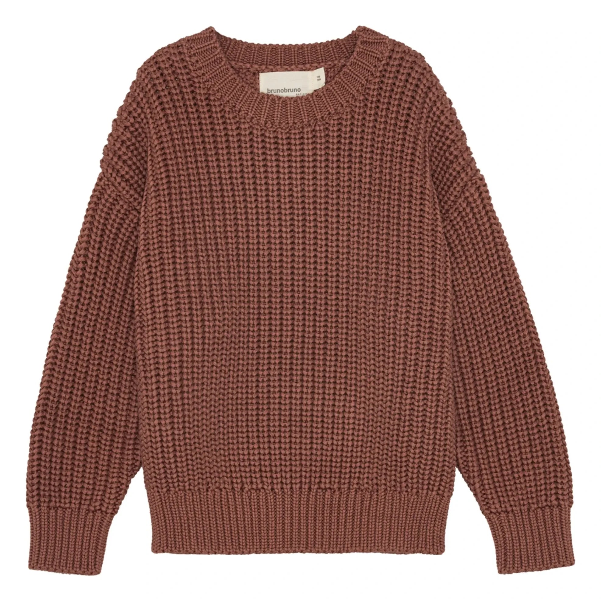 brunobruno nation - Sienna Organic Cotton Sweater | Burgundy