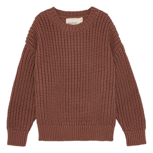 brunobruno nation - Sienna Organic Cotton Sweater | Burgundy