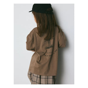 Brunobruno Nation - Nanna Nouilles Organic Cotton T-Shirt | Brown