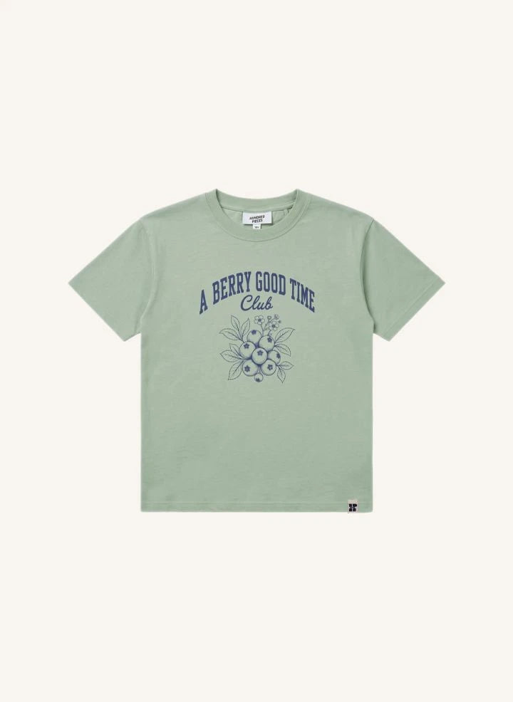 Hundred Pieces - Luna Blueberry T-Shirt | Green