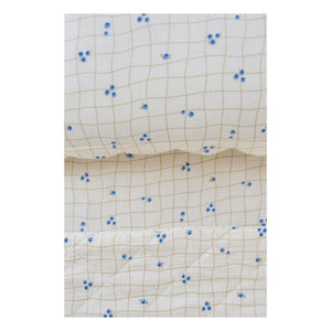 Soft Spot - Elastic sheet made of organic cotton with Blueberries
