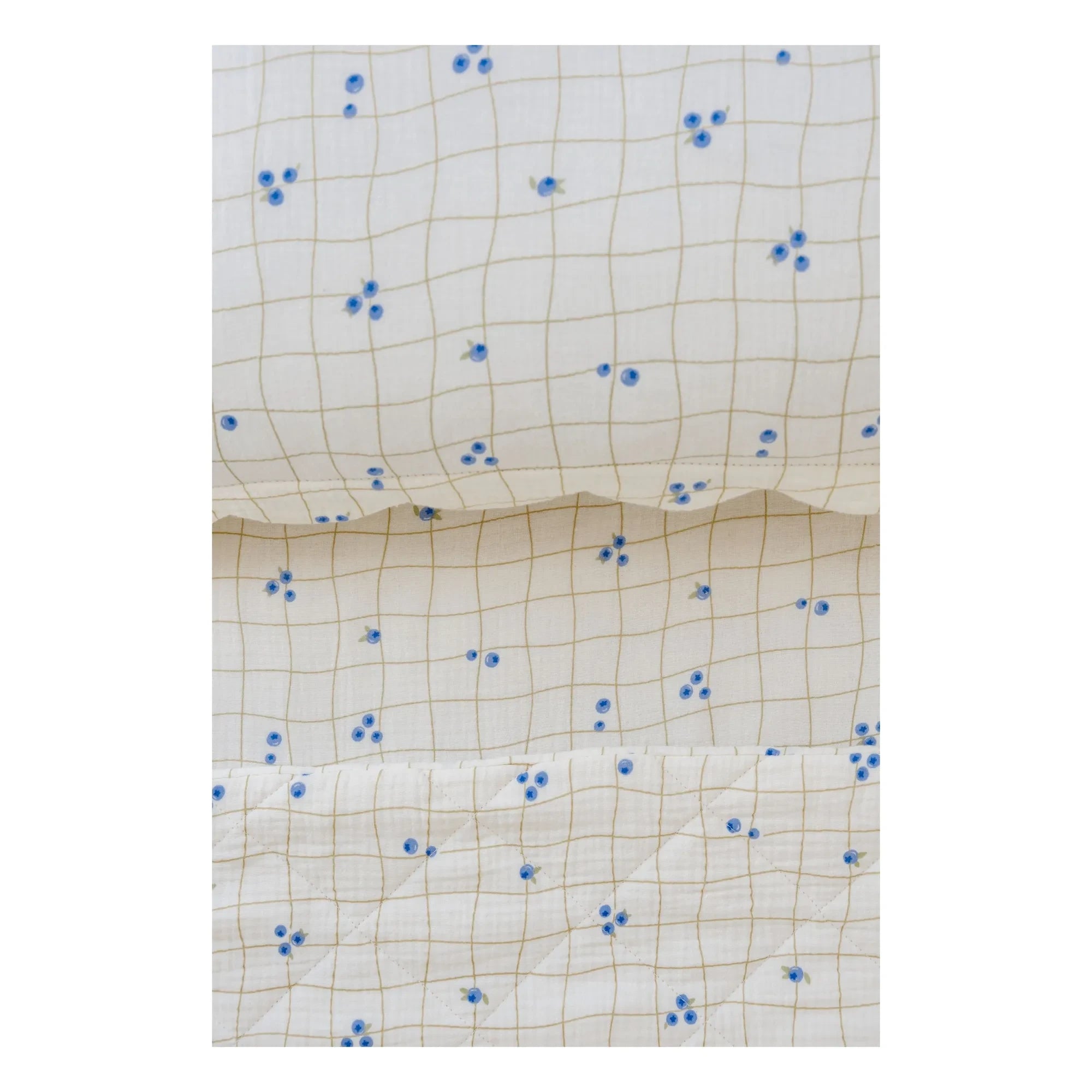Soft Spot - Elastic sheet made of organic cotton with Blueberries