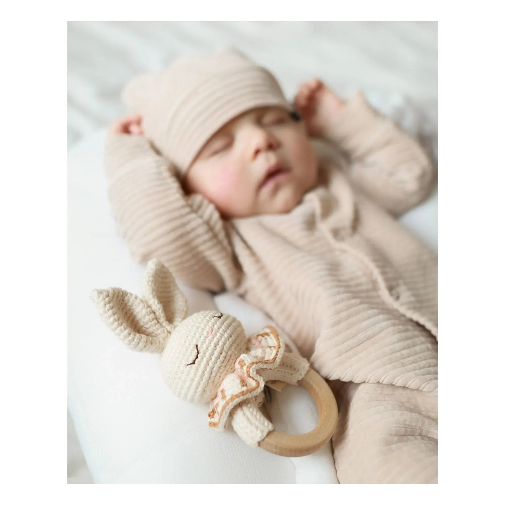Patti Oslo - Bonnie Bunny Teething Ring | Cream