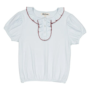 Hello Simone - Paquerette organic cotton T-shirt | Light blue