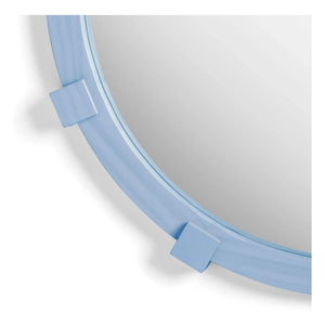 &Klevering - Chunk Round Mirror | Blue