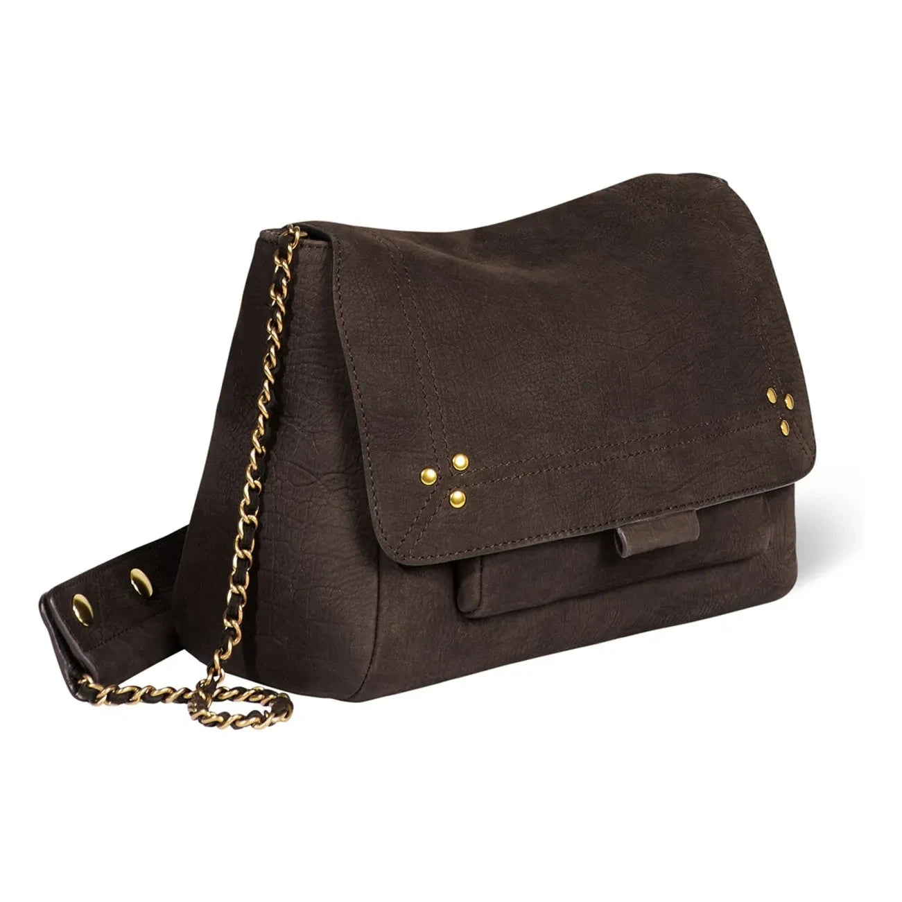 Jérôme Dreyfuss - Lulu M Croco Patterned Leather Bag | Brown