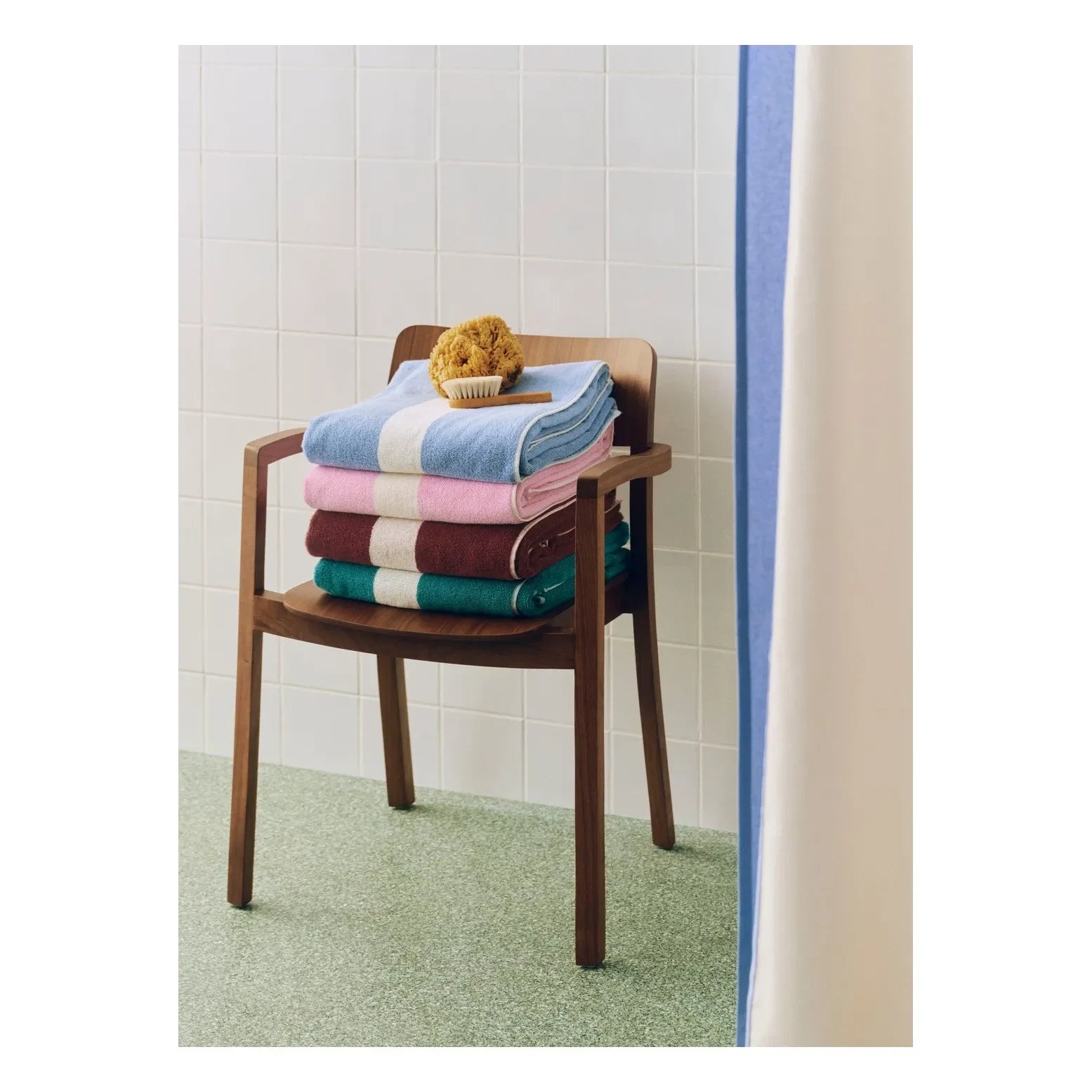 Hay - Çizgili Banyo Havlusu | Pembe