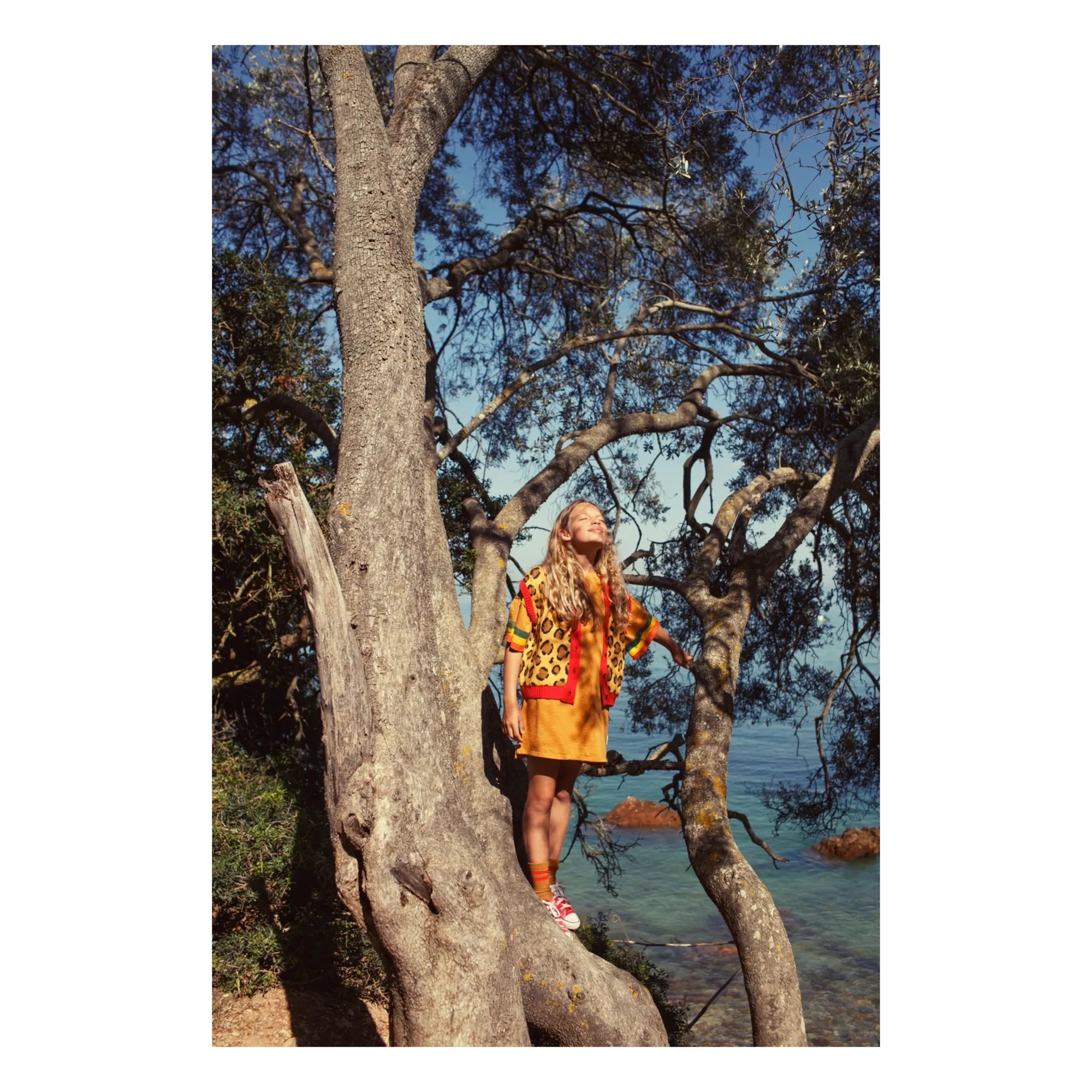 Piupiuchick - Striped T-Shirt Dress | Camel