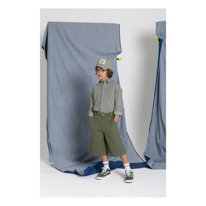 Hundred Pieces - Orbit Striped Hat | Dark Green