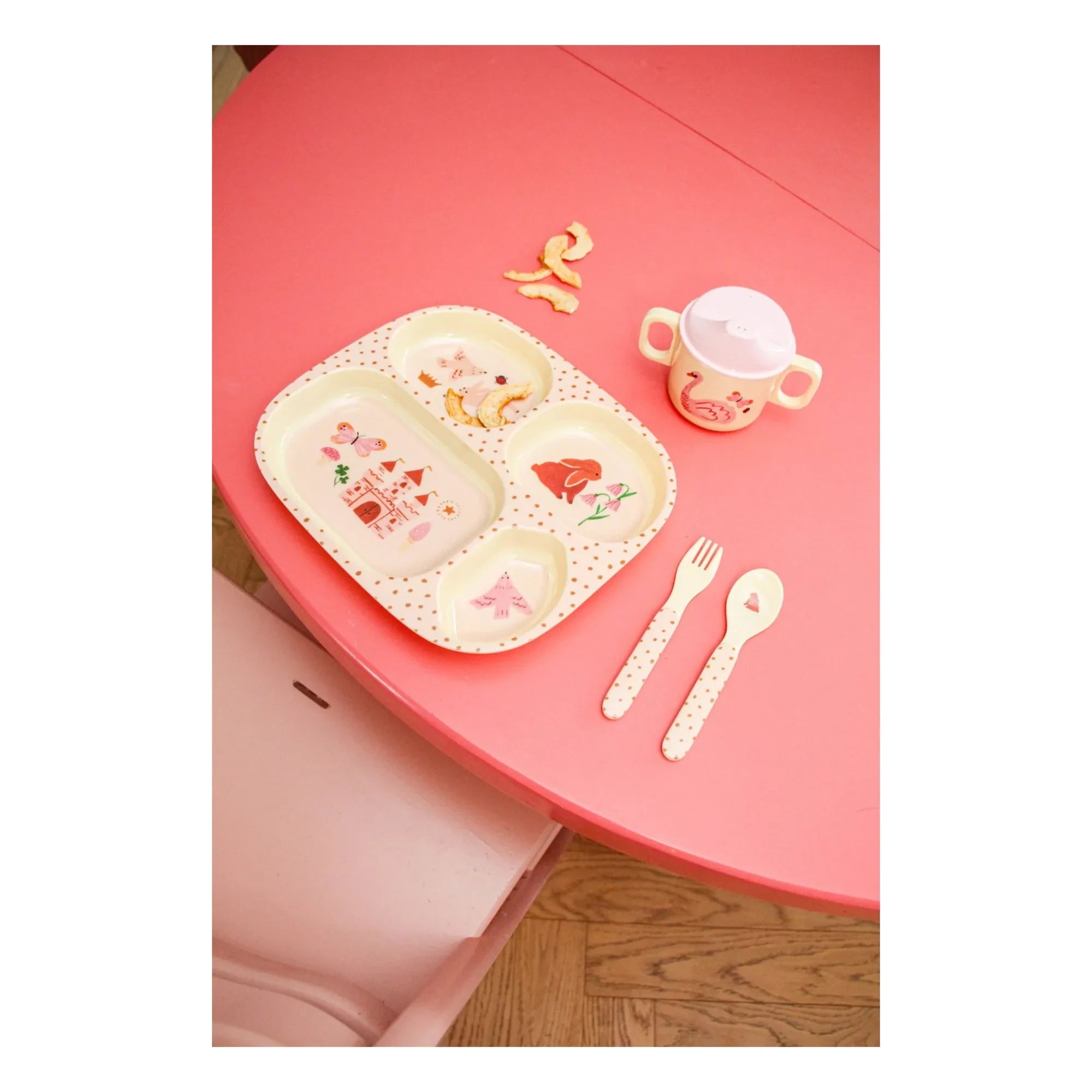Rice - Fairy Tale melamine lunch box | Pink