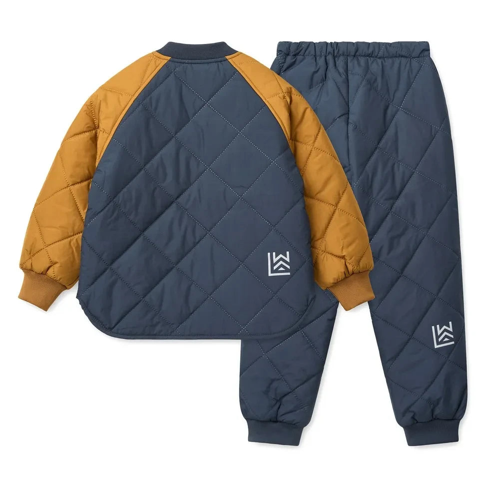 Liewood - Zella Recycled Fiber Thermal Set | Night Blue